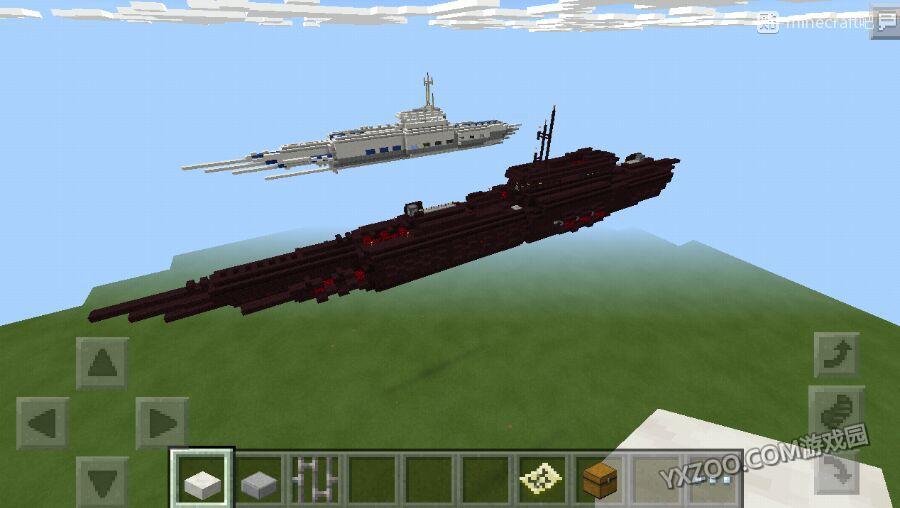 我的世界战舰设计图 手机版战舰怎么做