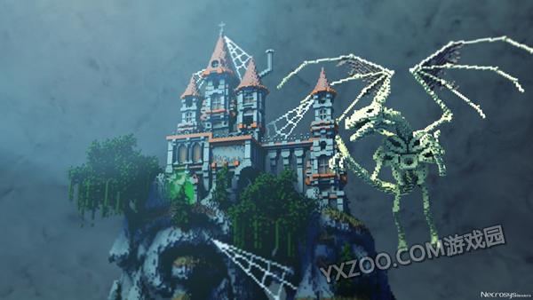 minecraft 我的世界 阴深的海上幽灵古堡建筑欣赏 还有骷髅巨龙!