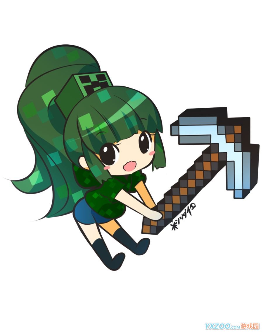 minecraft苦力怕娘的图片